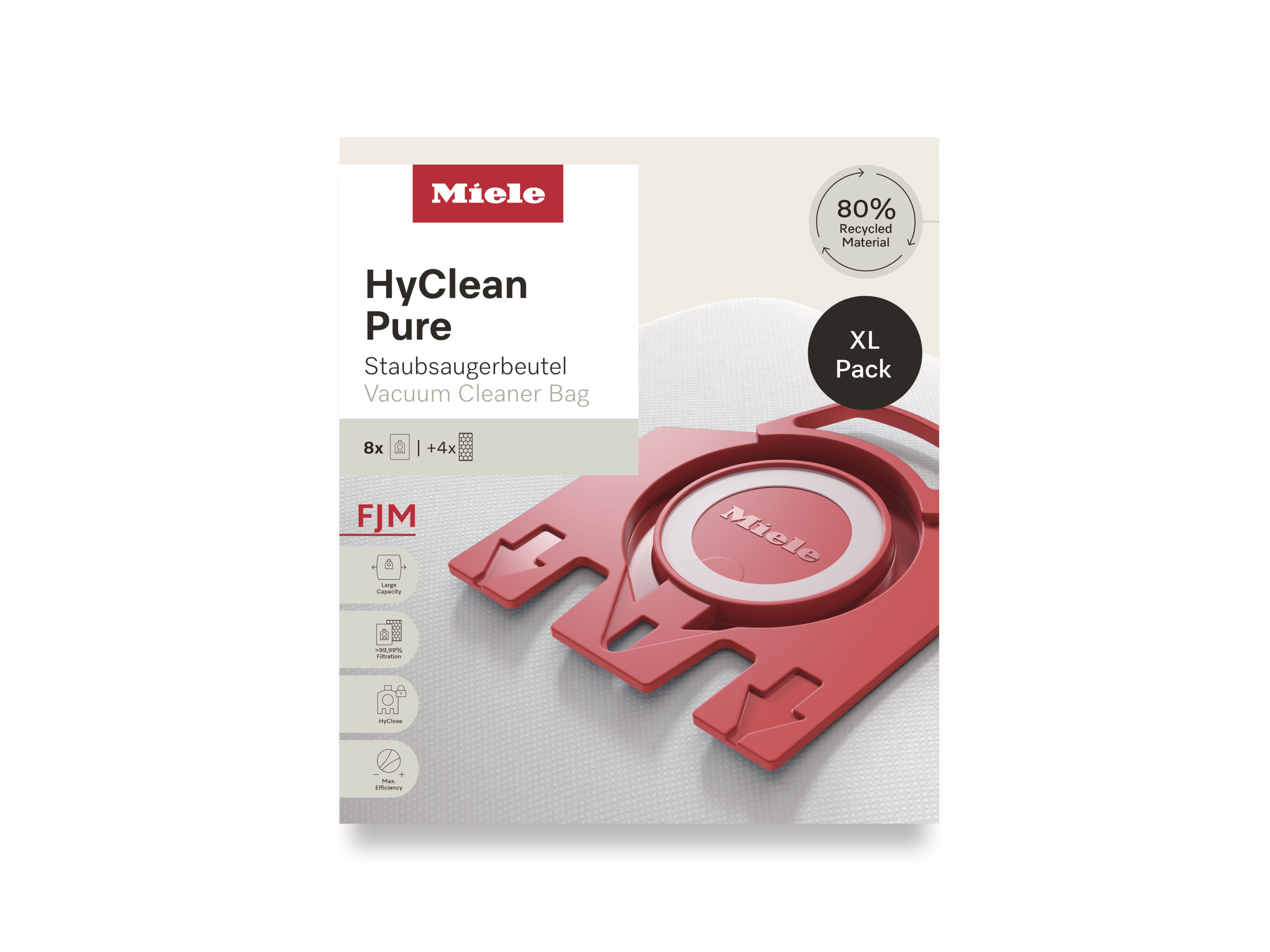 Комплект мешков-пылесборников HyClean Pure FJN XL Miele купить в Курске | Всегда в наличии! | Артикул 12498160 | Официальный сайт