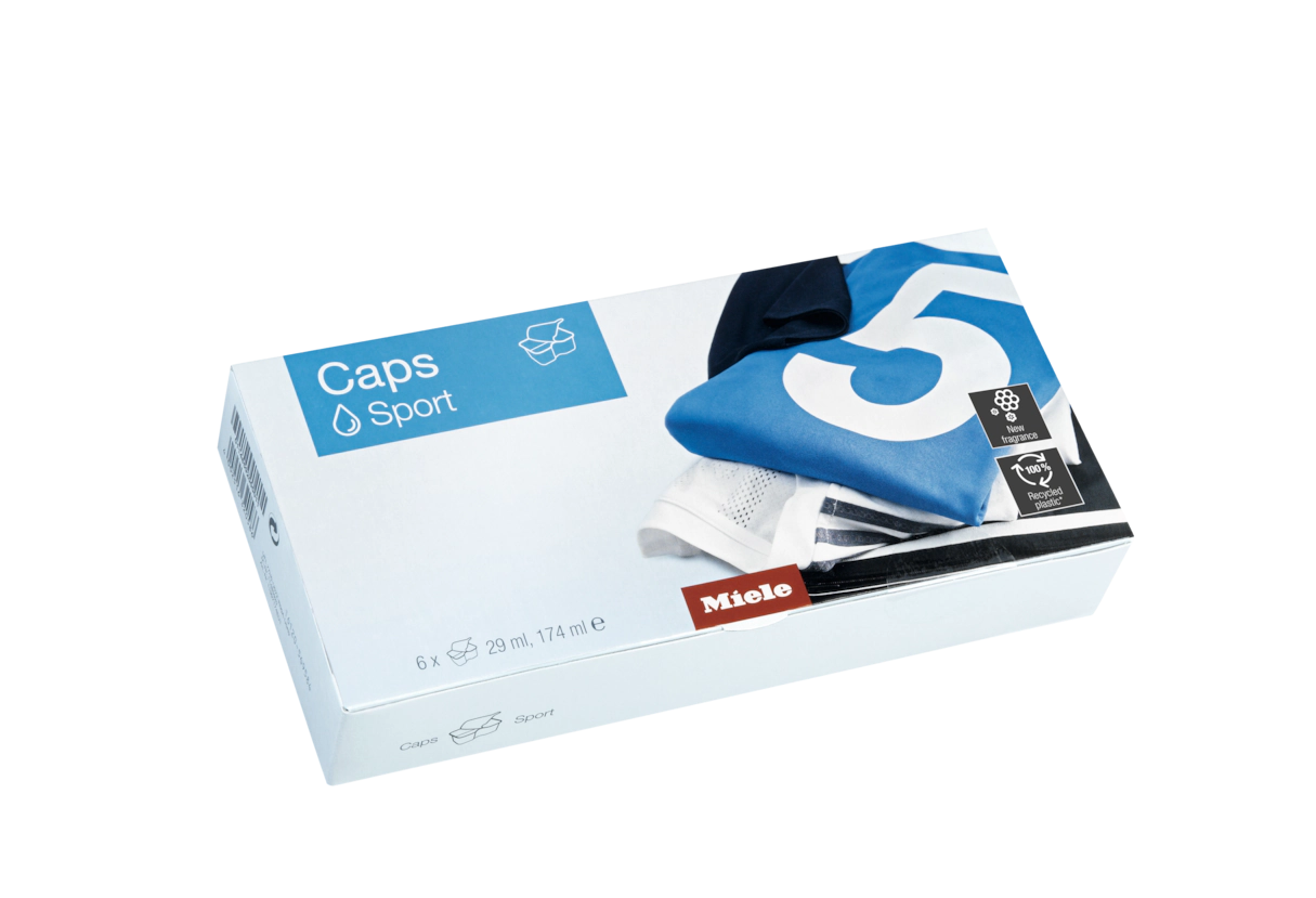 Средство для стирки спортивной одежды Sport Caps WA CSP 0603 L 6 шт. Miele купить в Курске | Всегда в наличии! | Артикул 11703200 | Официальный сайт