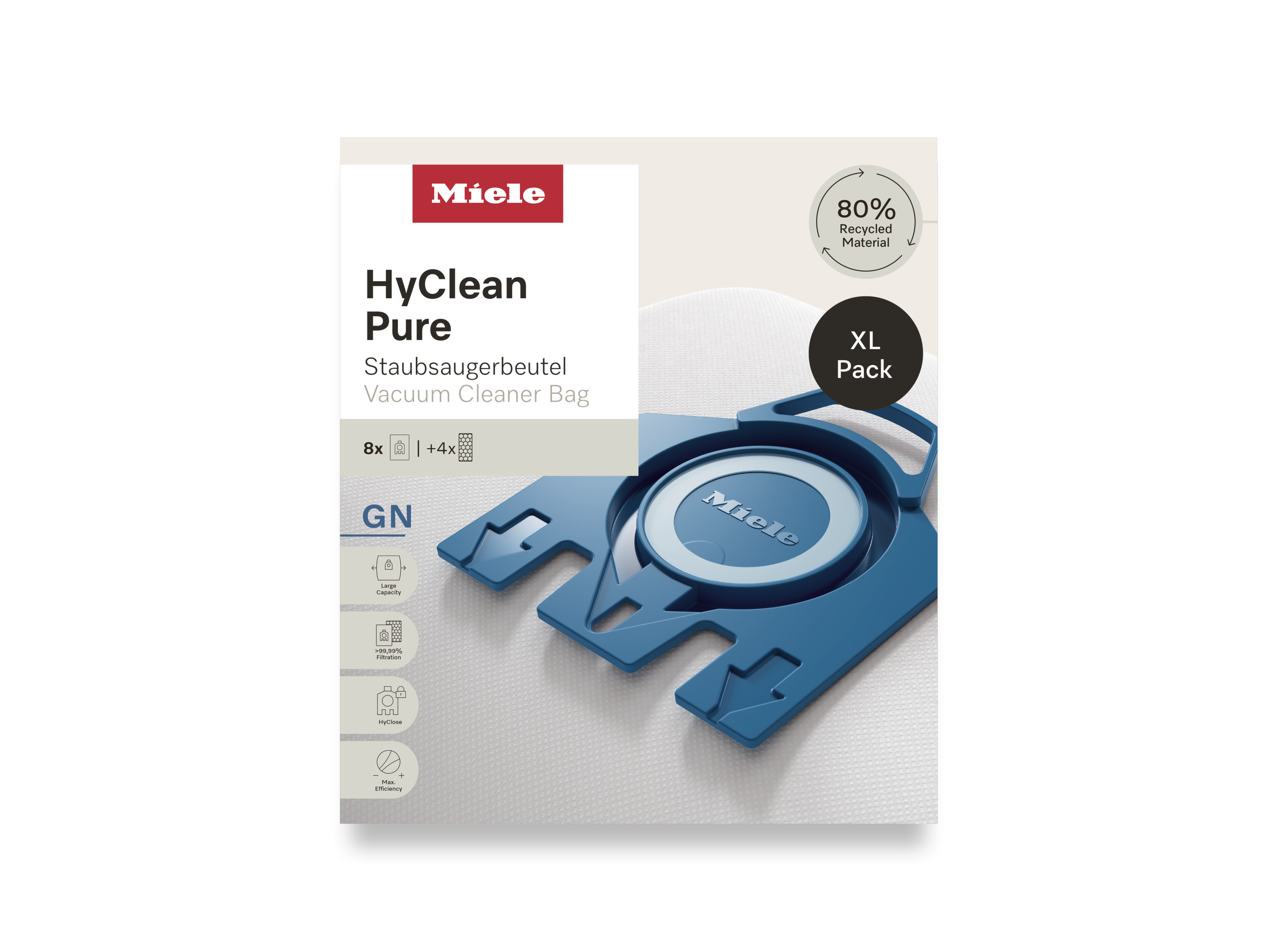 Комплект мешков-пылесборников HyClean Pure GN XL Miele купить в Курске | Всегда в наличии! | Артикул 12497870 | Официальный сайт