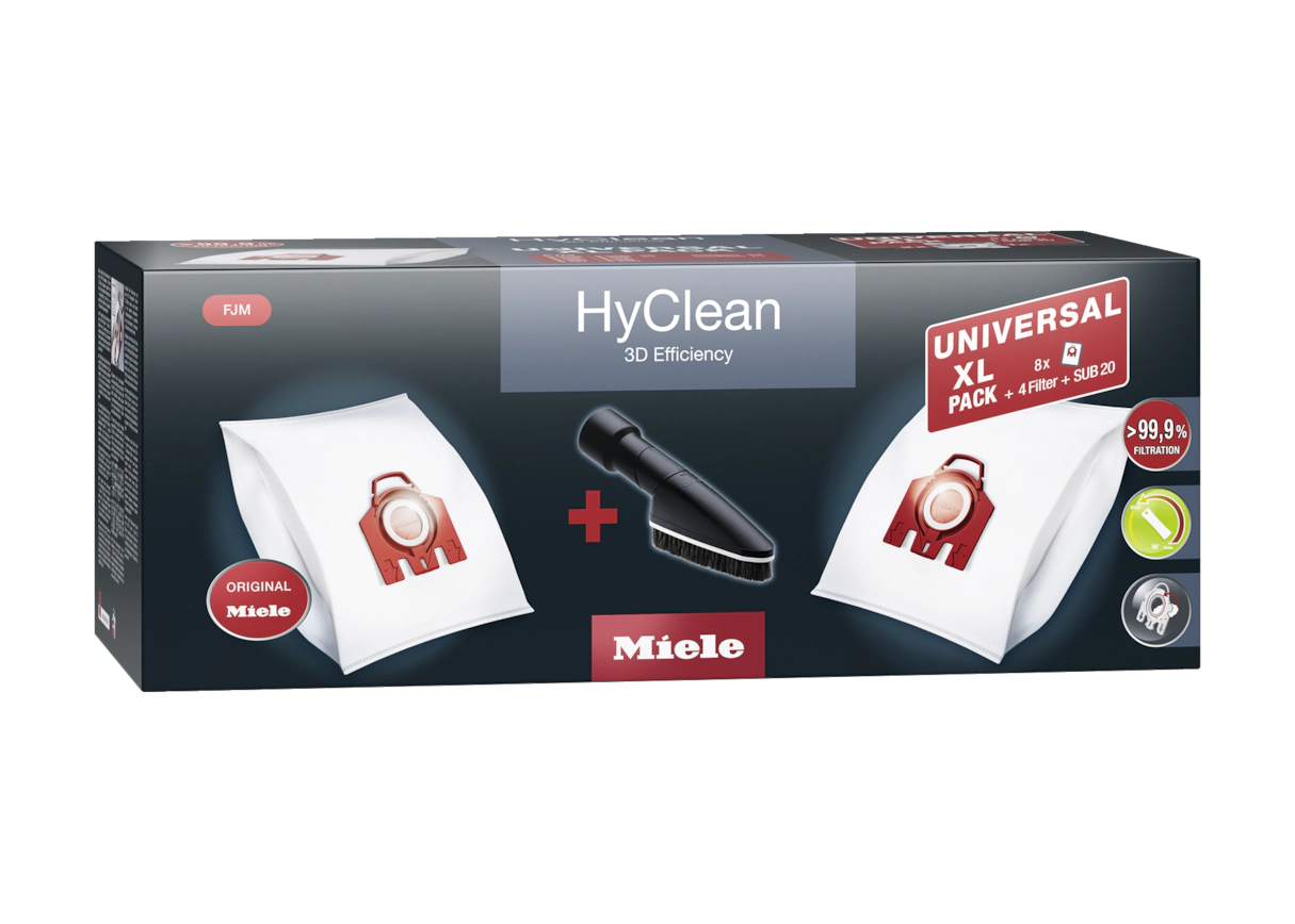 Комплект мешков-пылесборников Universal XL pack HyClean 3D FJM Miele купить в Курске | Всегда в наличии! | Артикул 11476580 | Официальный сайт
